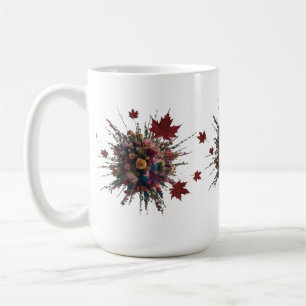 Tasse des künstlerischen Blumenschlammes