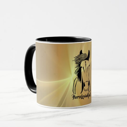 Tasse des Kunstpferdes Lovin' Gal (Vorderseite Links)