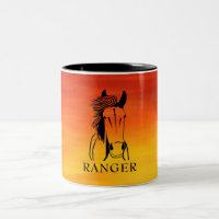 Tasse des kunstvollen personalisierbaren Pferdes