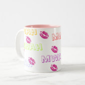 Tasse des Kuss-(Mwah) (Vorderseite Links)