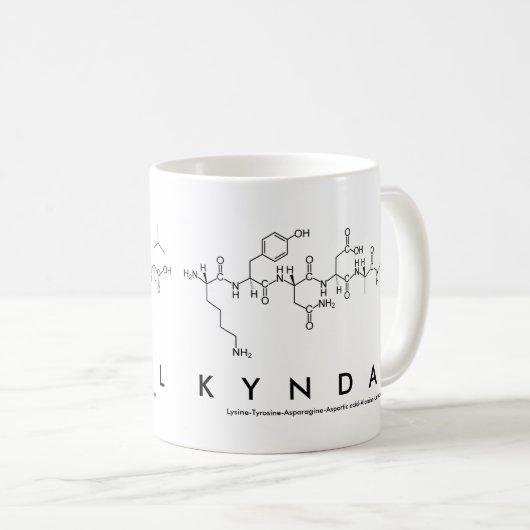 Tasse des Kyndal-Peptids (VorderseiteRechts)
