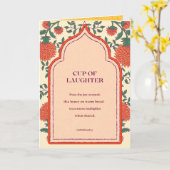 Tasse des Lachens Karte (Gelbe Blume)