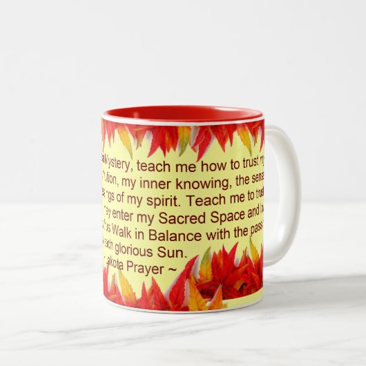 Tasse des Lakota-Gebets (VorderseiteRechts)