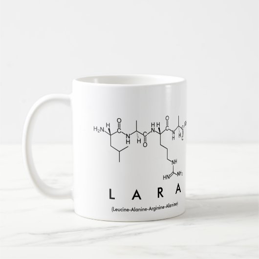 Tasse des Lara-Peptids (Links)