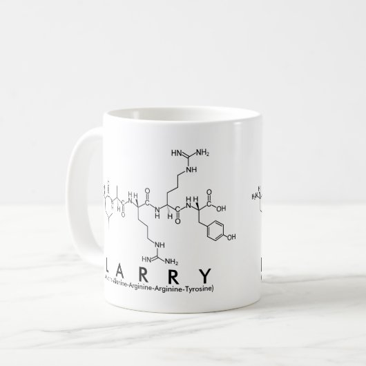 Tasse des Larry Peptids (Vorderseite Links)