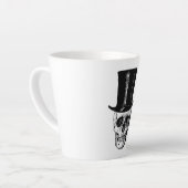 Tasse des Latex-Kaffees, Kaffee-Cup, (Linke Ecke)