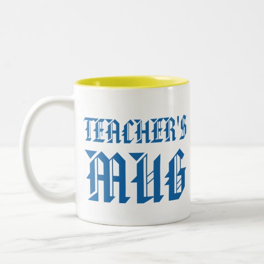 Tasse des Lehrers | Niedlich Bright Fun Spaß Sloga (Links)