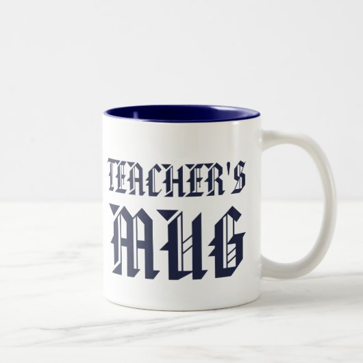 Tasse des Lehrers | Niedlich Navy Fun Spaß Slogan (Rechts)
