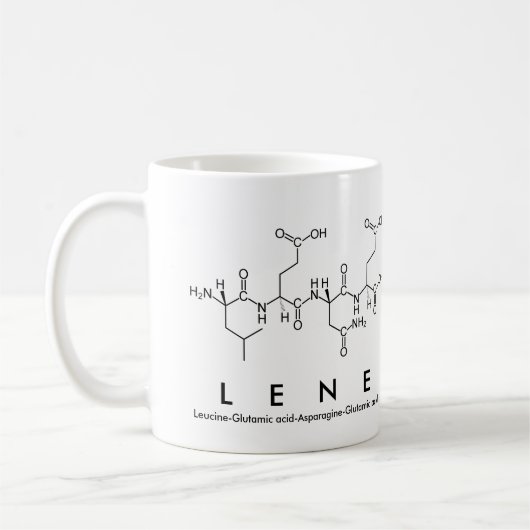 Tasse des Lene-Peptids (Links)