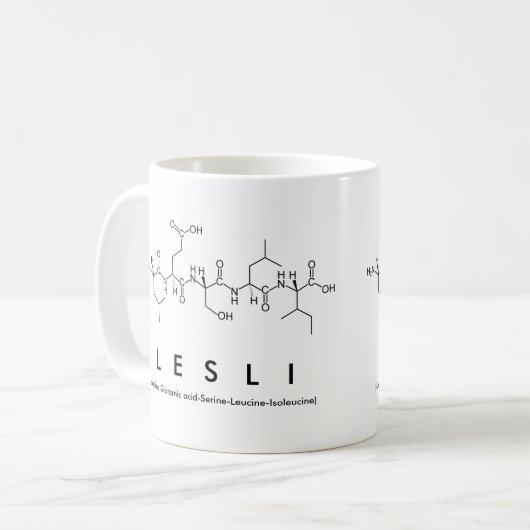 Tasse des Lesli Peptids (Vorderseite Links)