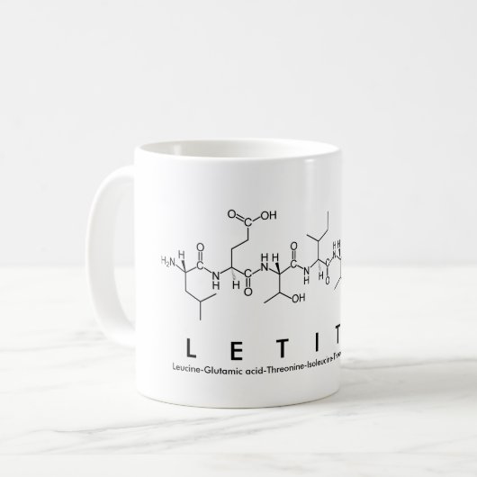 Tasse des Letitia-Peptids (Vorderseite Links)