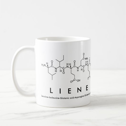 Tasse des Liene-Peptids (Links)