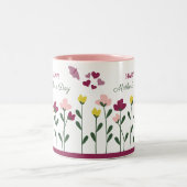 Tasse des lila und rosa Muttertags (Mittel)