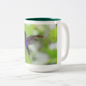 Tasse des lila Vogel-Kaffees (VorderseiteRechts)