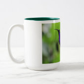 Tasse des lila Vogel-Kaffees (Links)