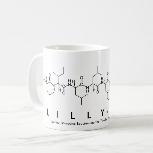 Tasse des Lilly-May-Peptids (Vorderseite Links)