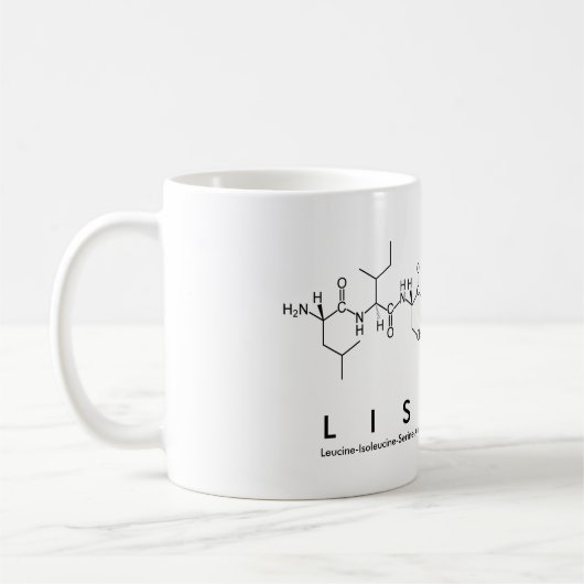 Tasse des Lisanne-Peptids (Links)