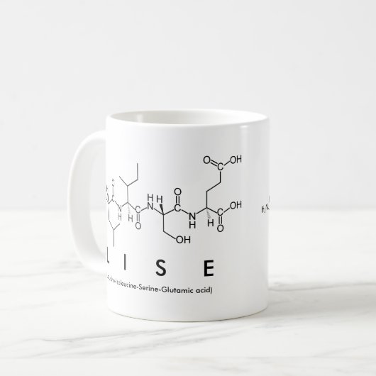 Tasse des Lise Peptids (Vorderseite Links)