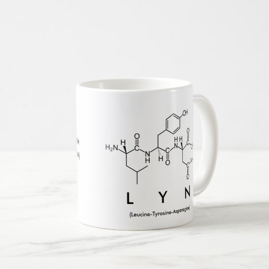 Tasse des Lyn-Peptids (VorderseiteRechts)