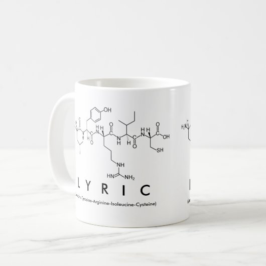 Tasse des Lyric Peptids (Vorderseite Links)