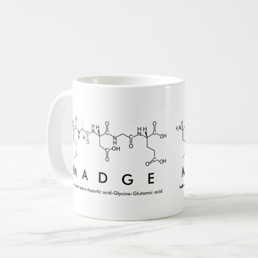 Tasse des Madge-Peptids (Vorderseite Links)