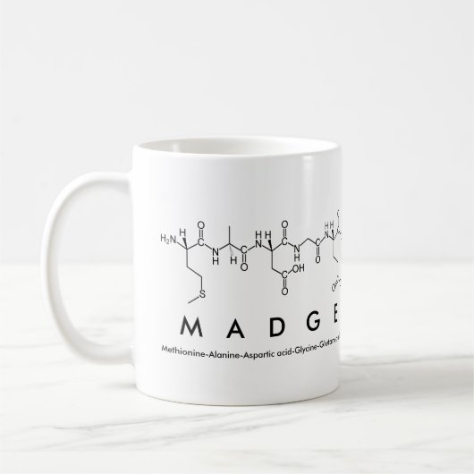 Tasse des Madge-Peptids (Links)
