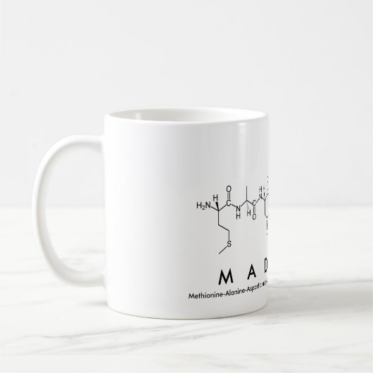 Tasse des Madleen-Peptids (Links)