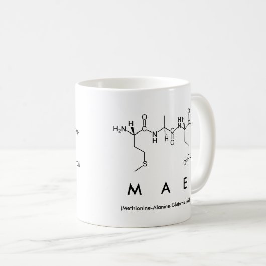 Tasse des Mae Peptids (VorderseiteRechts)