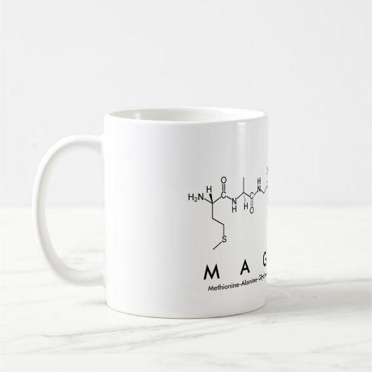 Tasse des Magalie-Peptids (Links)