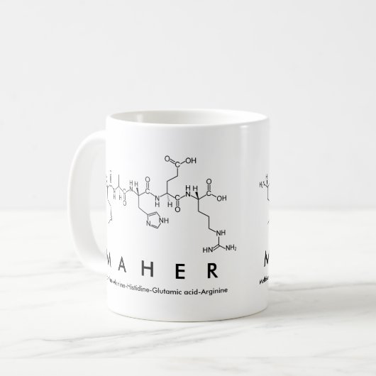 Tasse des Maher Peptids (Vorderseite Links)