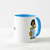 Tasse des Malernamens "Black Female House Painter" (VorderseiteRechts)