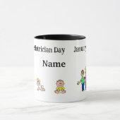 Tasse des männlichen Kinderarztes mit Name (Zentrum)