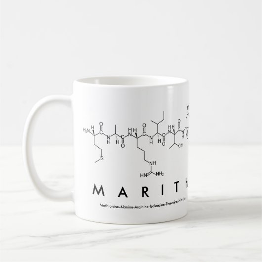 Tasse des Marith-Peptids (Links)
