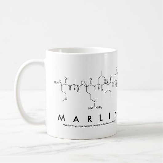 Tasse des Marlin-Peptids (Links)