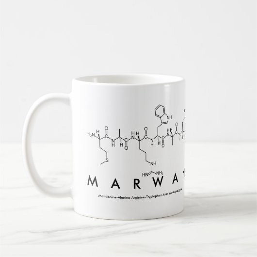 Tasse des Marwan-Peptids (Links)
