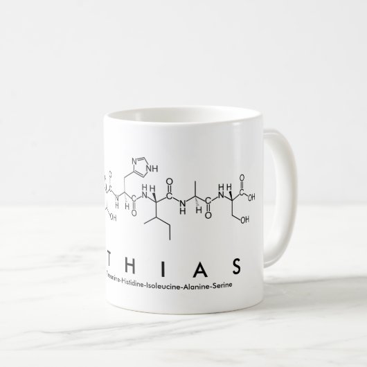 Tasse des Mathias-Peptids (VorderseiteRechts)