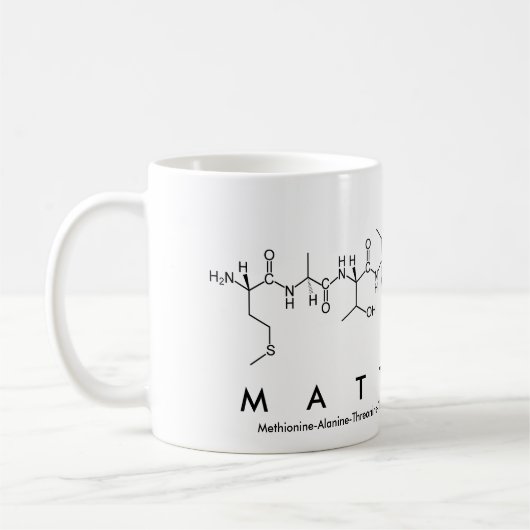 Tasse des Matthias-Peptids (Links)