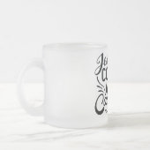 Tasse des mattierten Glashüttels (Links)