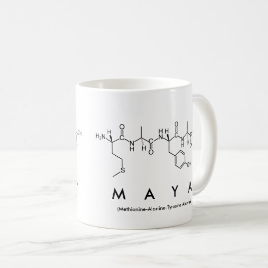 Tasse des Maya-Peptids (VorderseiteRechts)