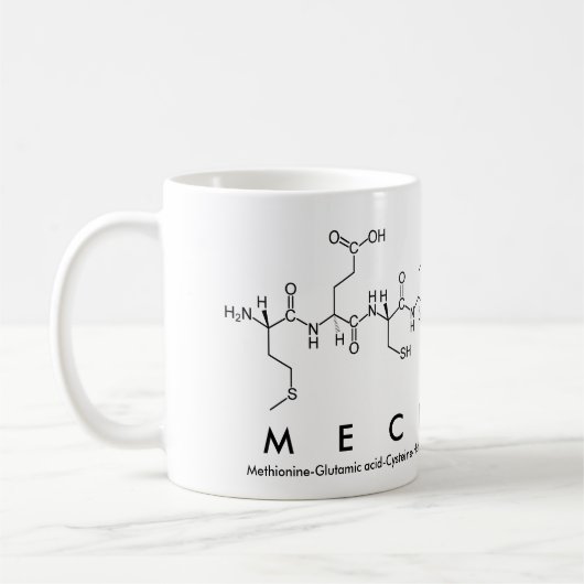Tasse des Mechelle-Peptids (Links)