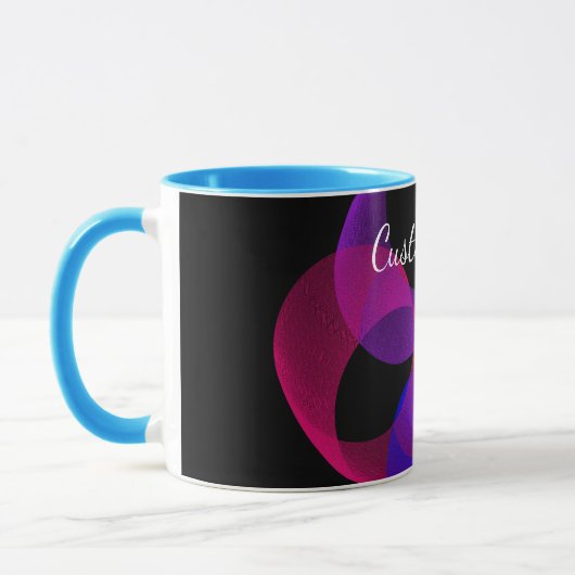 Tasse des mehrfarbigen geometrischen Fusionskaffee (Links)