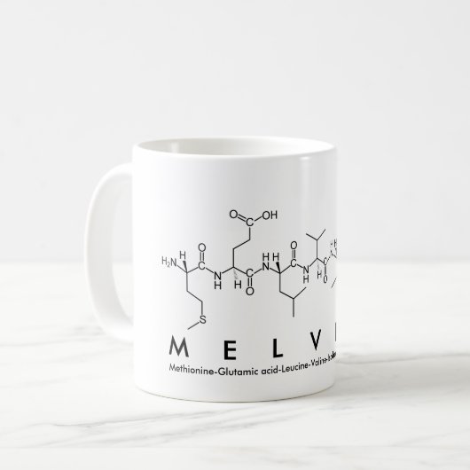 Tasse des Melvina-Peptids (Vorderseite Links)