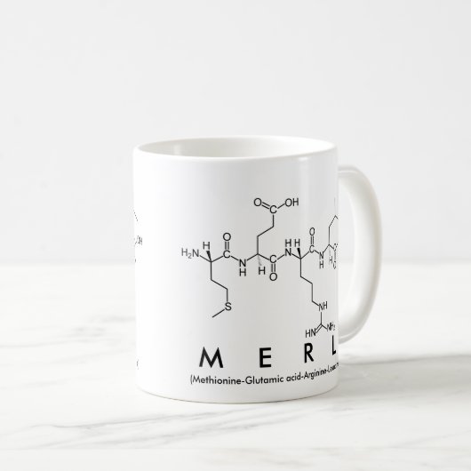 Tasse des Merl Peptids (VorderseiteRechts)