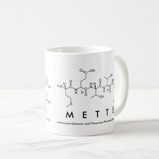 Tasse des Mette-Peptids (VorderseiteRechts)