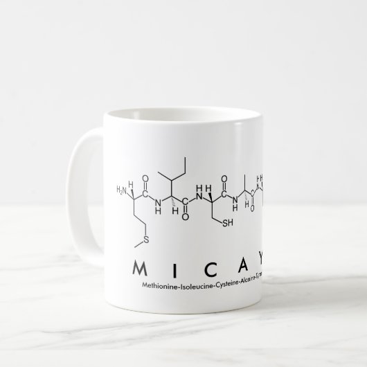 Tasse des Micayla-Peptids (Vorderseite Links)