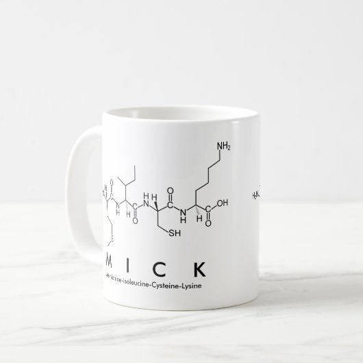Tasse des Mick Peptids (Vorderseite Links)