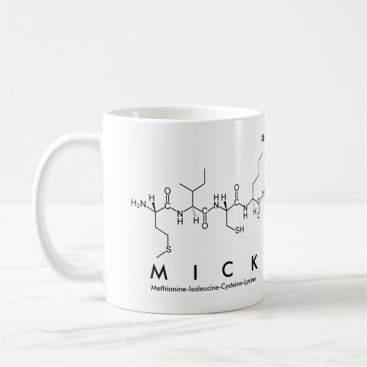 Tasse des Mick Peptids (Links)