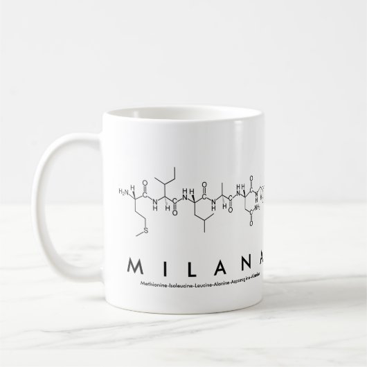 Tasse des Milana-Peptids (Links)