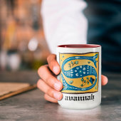 Tasse des mittelalterlichen blorbeleuchteten Buchs