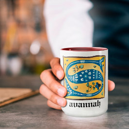 Tasse des mittelalterlichen blorbeleuchteten Buchs
